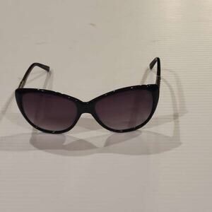 Cinzia Sunglasses Co Star Col.01 Black Silver Cat Eye Frames  Purple Lenses
